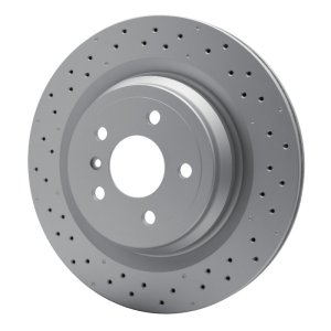 Mercedes-Benz ML400 Brake Rotor (1) - Rear - R1 Concepts - Drilled, Carbon Alloy GeoMET - `12-`15